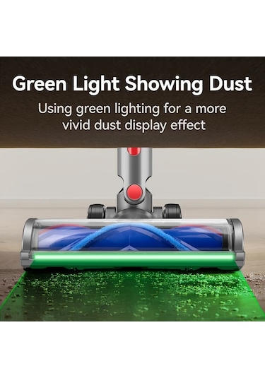 Elmpaly V7 V8 V10 V11 V15 Supurge Firca Basligi Yesil Isikli Ev Temizliği Yedek Parça