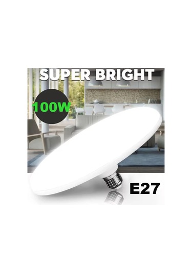 220v E27 Süper Parlak Led Ampul 100w Led Işık Kapalı Soğuk Beyaz Beyaz