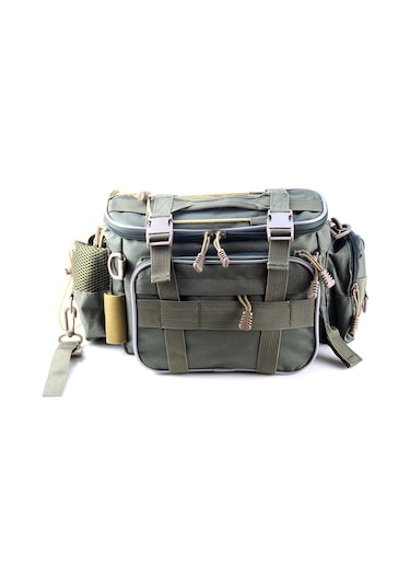 Hallow Olta Takımı Çanta Olta Takımı Saklama Çantası Organizatör Yeşil Ordu