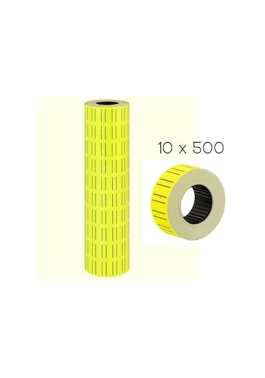 Linea Fiyat Etiketi 500 Lü 10 Rulo- Neon Sarı
