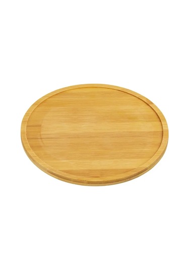 Elan Gallery Dönen Bambu Stand, 25x25x2 Cm 151129346 Açık Kahverengi