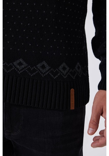 Lee Cooper Erkek Snowy Kazak 241036 Siyah Siyah