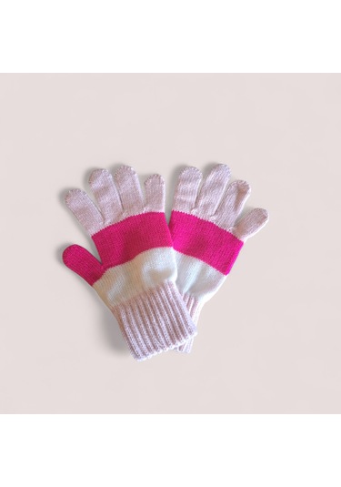 Garson Beden Kız Çocuk Eldiven Pembe 8-12 Yaş Pembe