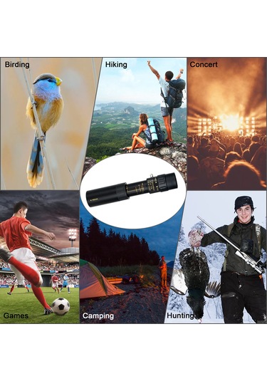 Wezone 10-300x40 Bak4 Prisma Fmc Lens Tek Gözlük Teleskopu - Su Geçirmez, Telefon Uyumlu, Taşıma Çantası İle