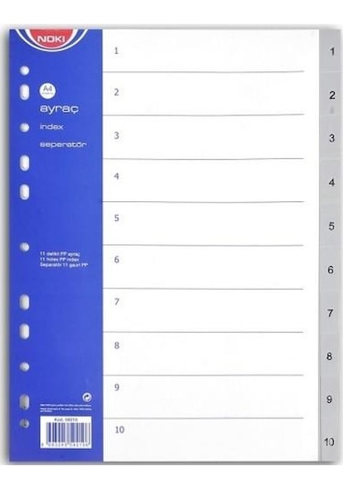 Noki 59210 Seperatör Ayraç 1-10 Rakam