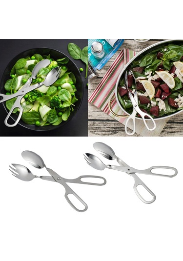 Homyl Mutfak Paslanmaz Çelik Pişirme Tong Kelepçe Gıda S Gümüş GÜmüş