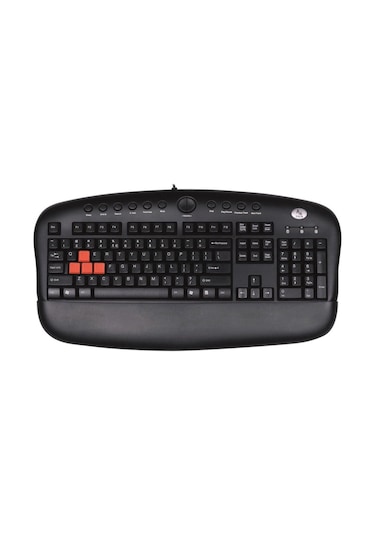 A4Tech KB-28G Usb Kablolu Multimedya Q Klavye + Bilek Desteği