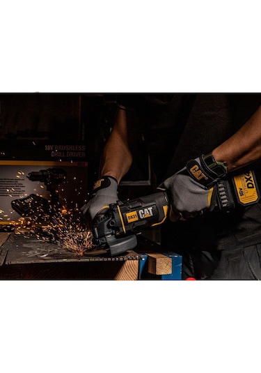 CAT DX31B 115 MM Kömürsüz Avuç Taşlama (Akü Dahil Değildir)