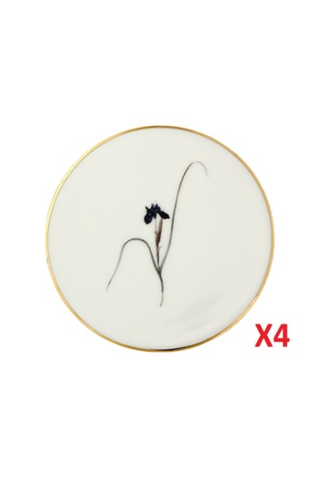 Porland Botanical Desen Bardak Altlığı 10cm 4'lü 04ALM006633 Çok Renkli