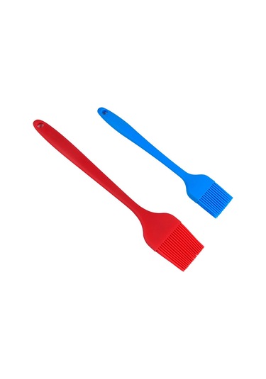 Hfambition Pembe Silikon Teflon Fırça, Tümleşik Tam Kapaklı Kollü, Fırın Ve Bbq İçin Sıcak Dayanıklı, Pastane Pişirme Yağlı Fırça - 2 Numara Çok Renkli