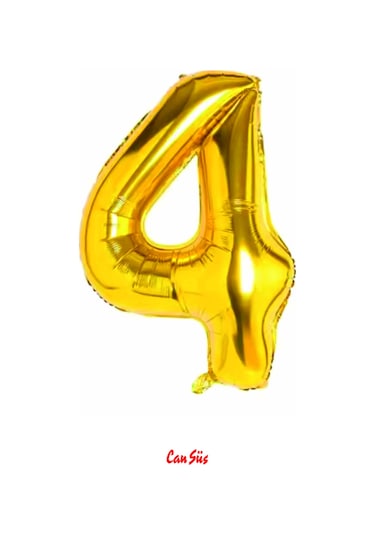 Folyo Rakam Balon Gold 100cm 40inç 4
