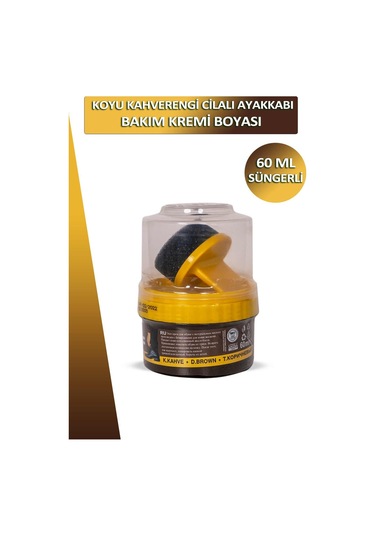 Nuri Leflef Cilalı Ayakkabı Bakım Kremi Boyası Süngerli 60 Ml 001