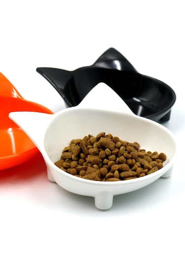 Homyl Sevimli Hayvan Kedi Kulakları Şekilli Mama Su Kasesi