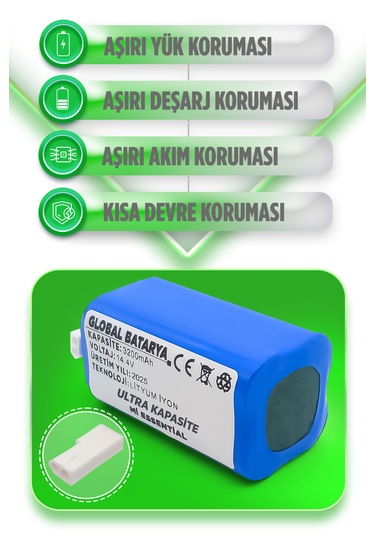 Xiaomi Mop Essential Batarya Mjstg1 3200mah Ultra Kapasite