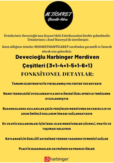 Devecioğlu MM 054 Harbinger 4+1 Basamaklı Merdiven