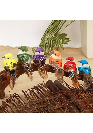 Ebitda 6 Adet Pençeli Kuş Bahçe Ağacı Süs, Hayvan Ve Park İçin Mükemmel