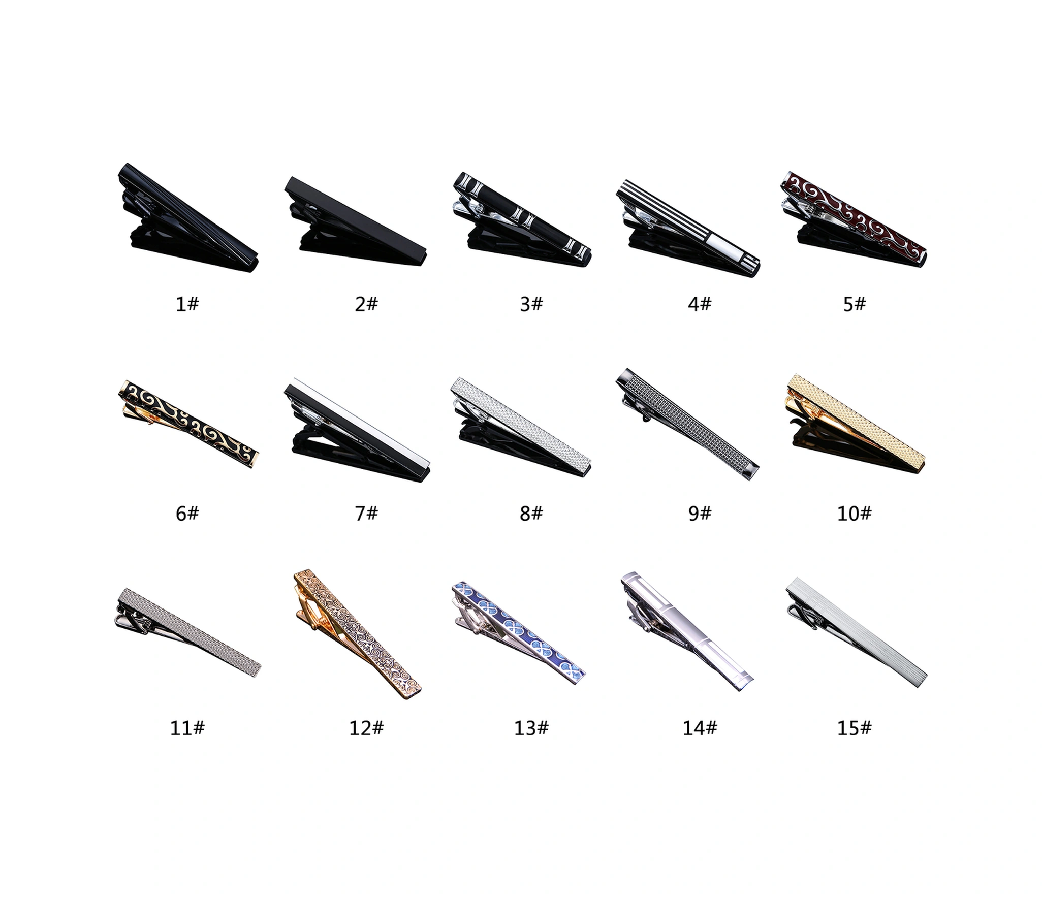 Lemestar Erkek İş Giyim Klasik Flöre Engeli - Kaliteli Çelik, Elektroplating, Pürüzsüz, Alerjiye Sebeb Vermez, Moda Desenler Altın, Gümüş, Siyah Vb. Çok Renkli