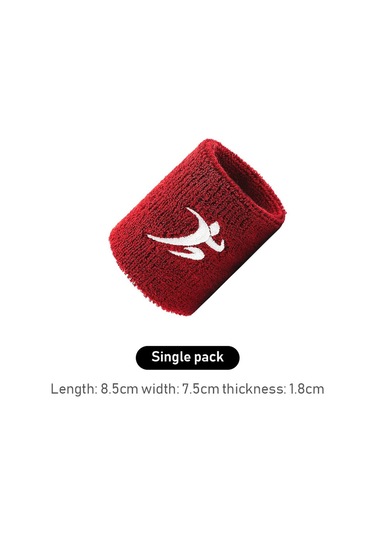 Bir Boyut-1pcs Spor Ter Emici Bileklik Bilek Brace Wrap Destek Bandı Basketbol Tenis Bisiklet Spor Nefes Alabilen Bilek Koruyucu-3 Çok Renkli