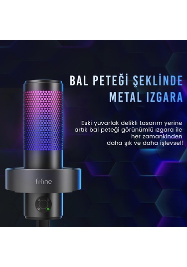 Fifine Ampligame A9 Usb Oyuncu Yayıncı Bilgisayar Mikrofonu