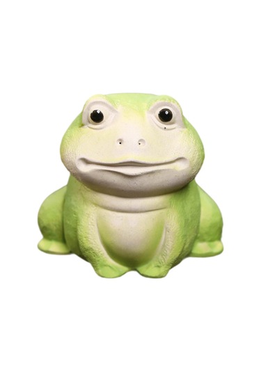 Suntek Minyatür Kurbağa Heykeli Süsleme Heykelcik Oturma 5,9 Cm X 5,4 Cm X 5,7 Cm