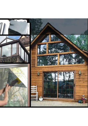 %70 ISI YALITIMLI AYNALI CAM FİLMİ - KOYU TON - 50 CM X 4 METRE