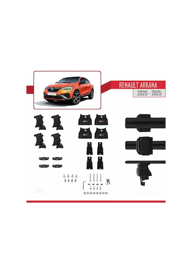 Renault Arkana 2020 Ve Sonrası İle Uyumlu Ace-4 Ara Atkı Tavan Ba