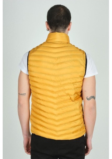 Plus Scorpion Erkek Şişme Mevsimlik Yelek Hafif, Fermuarlı, Şık Ve Rahat S-xxl Açık Sarı
