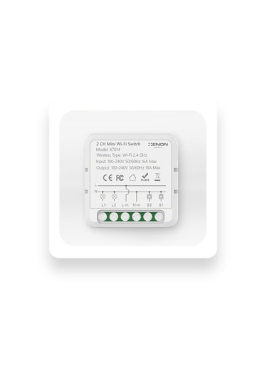 Xenon Smart Tuya Wifi Destekli 16a Akıllı İki Kanal Işık Anahtarı