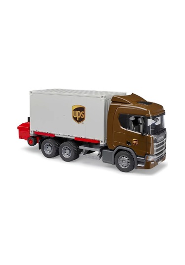1:16 Super 560r Kontenyır Ups Lojistik Ve Forklift Model Araç Seti Çok Renkli