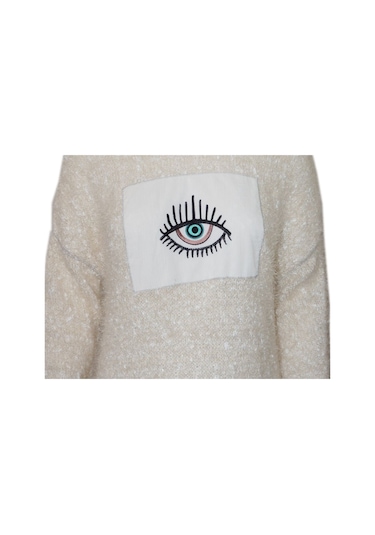 Bulalgiy Kadın Ekru Kazak - Bga00030M