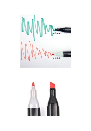 Siyah Çantalı 48 Parça Marker Seti