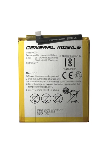 General Mobile Gm 8 Batarya Pil 3075 Mah