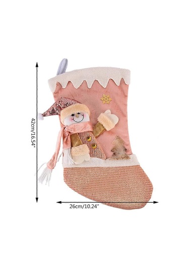 3 Parça Chaussettes De Nol, Design Pre Nol, Rennes Et Bonhommes De Neige, Ch