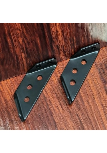 10 Adet Evrensel Metal Mobilya Köşe Konektörü Paslanmaz Korozyona Dayanıklı Raf Dolabı Mobilya Üçgen Desteği Köşe Braketleri