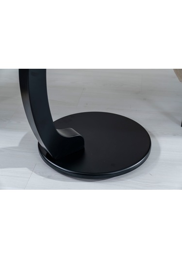 Lunora Kayın Ahşap C Yan Sehpa Siyah