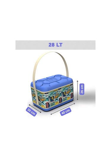 28 Lt Pro Eva İzolasyonlu Çanta 1176 Soft Cooler Mavi