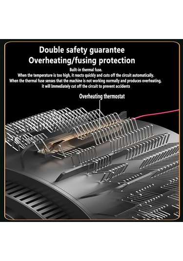 Wezone Hızlı Isıtıcı Ev Ofis Kullanıma Uygun 500w Allyuminyum Tel 1 Saniye Isı Veren Mini Sıcak Hava Bloweri Beyaz