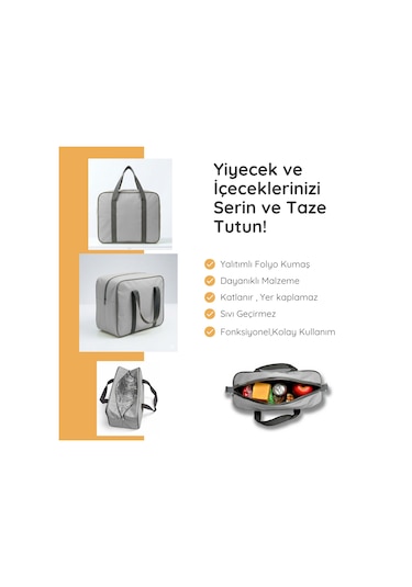 Castle Termal Buzluk Çanta 15 Lt Gri