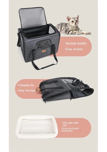 Jialan Taşınabilir Kedi Taşıyıcı, Nefes Su Geçirmez Büyük