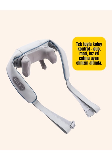 Çok Fonksiyonlu Kablosuz Masaj Aleti 2 Modlu Isıtmalı Çok Renkli