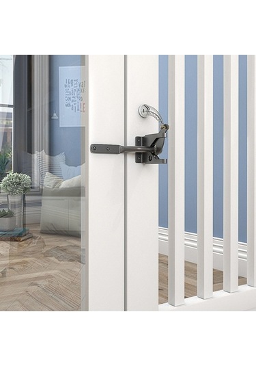 Besthome1 Suntek Çelik Çit Kapı Mandalı, Bahçe Dış Kapı Lock, Güvenlik Kilidi