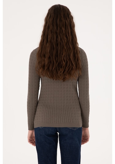 U.s. Polo Assn. Kadın Vizon Kazak /triko 50313625-vr052 Vizon