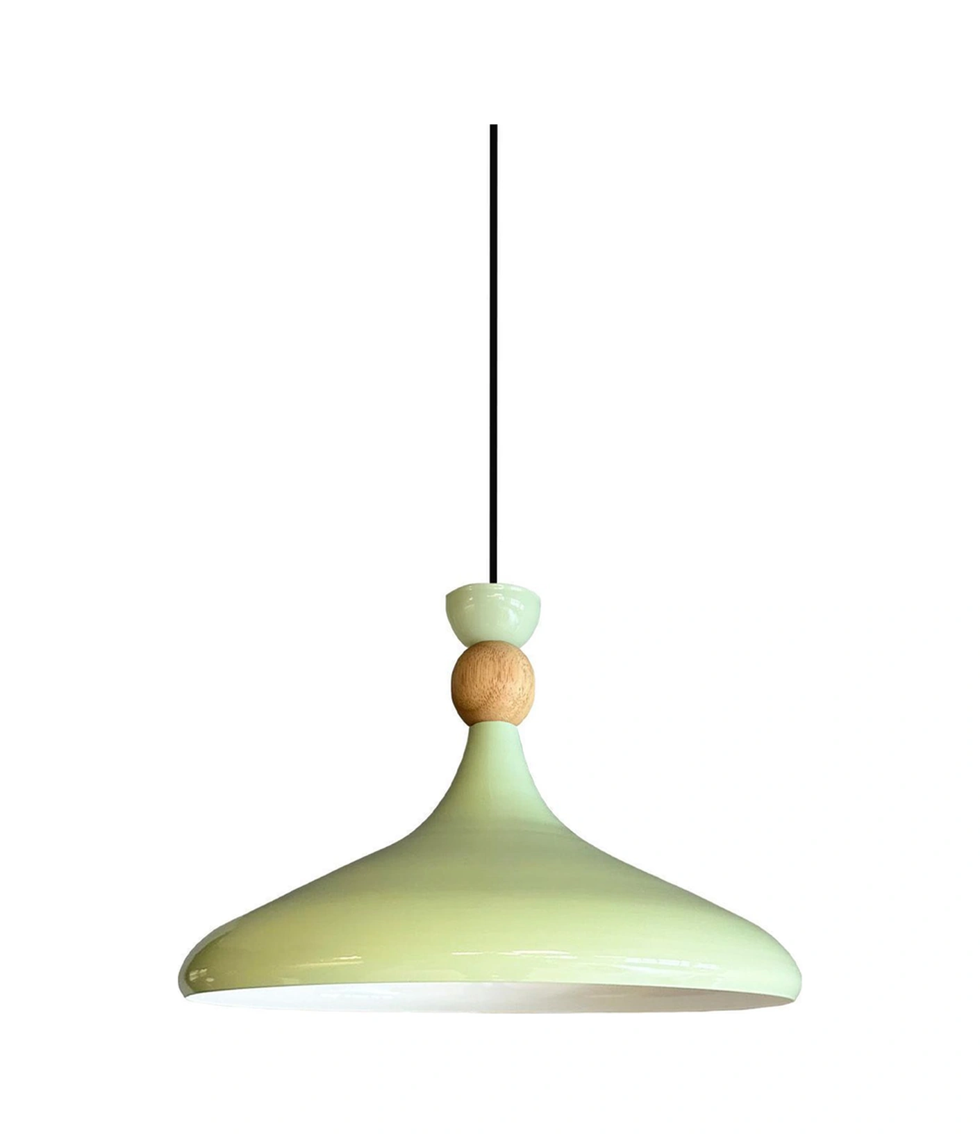 Champion Mint Ahşap Şapka Tekli Avize Sarkıt Salon Mutfak Cafe Butik Lamba Aydınlatma Avizeler Mint