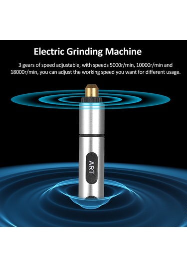 Suofeng Kablosuz 3 Hızlı Mini Döner Alet Seti - Usb Şarjlı, 4 Taşlama Ucu İle Çok Amaçlı El Aleti, Dıy Ve Gravür İçin İdeal