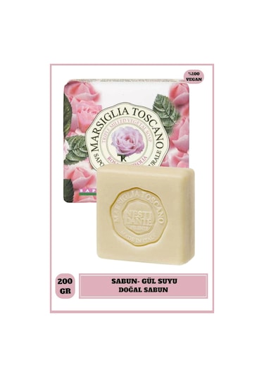 Nesti Marsiglia Toscano Rosa Centifolia Gül Vegan Bakım Sabun 200 G