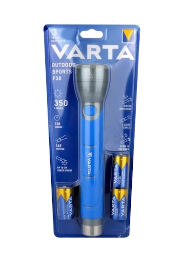 Varta 18629 Led Outdoor Sports F30 3c Fener Gri - Mavi