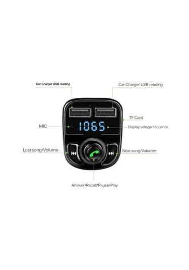 Didadodo Car X8 Araç Bluetooth Usb Mp3 Sd Çakmaklık Fm Transmitter