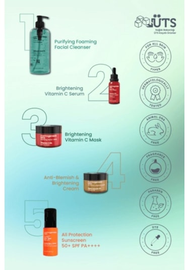 Cosmogenesis Labs Aydınlatıcı Ve Leke Karşıtı Komple Cilt Bakım Seti Vegan