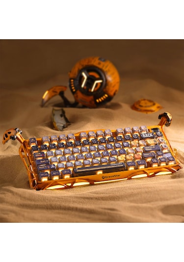 Gravastar Mercury K1 Pro Rgb Kablosuz Mekanik Gaming Klavye, Alüminyum Çerçeveli, İngilizce Q, Speci