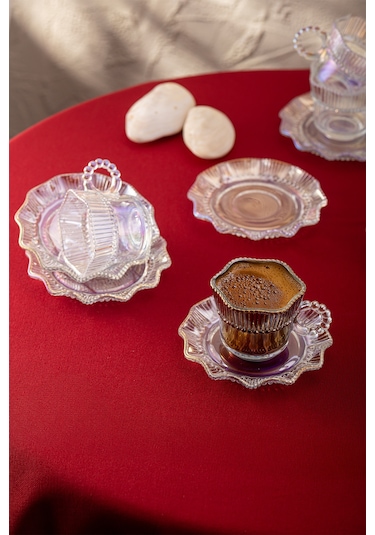 Emsan Hatrı Var Gökkuşağı 80 Ml 6'lı Kahve Fincan Takımı Renkli